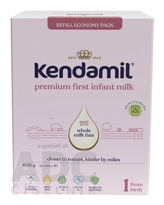 KENDAMIL Premium 1 Box počiatočná mliečna dojčenská výživa (od narodenia) 1x600 g