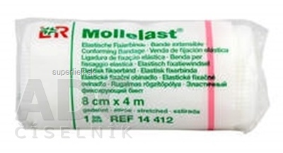 MOLLELAST 8cmx4m obväz elastický fixačný, jednotlivo balený 1x1 ks