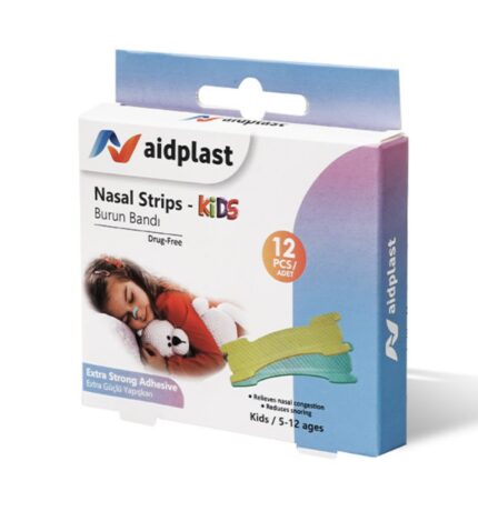 Aidplast Nosové pásiky náplasť na uľahčenie dýchania, štandartná veľkosť, 1x12 ks