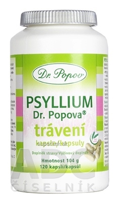 Dr. Popov PSYLLIUM trávenie cps 1x120 ks