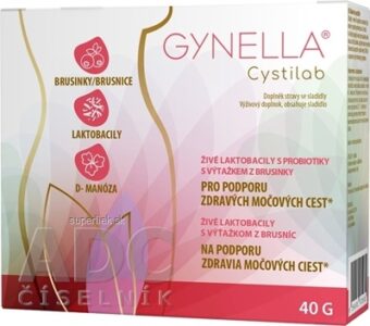 GYNELLA Cystilab dvojdielne vrecká (inov. 2025) 10x4 g (40 g)