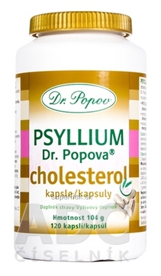 Dr. Popov PSYLLIUM cholesterol cps 1x120 ks