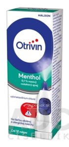 Otrivin Menthol 0,1% aer nao (fľ.HDPE s dávkovačom ovl. palcom) 1x10 ml