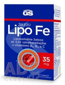 GS Železo Lipo Fe cps 1x30 ks