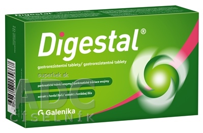 Digestal tablety gastrorezistentné (tráviace enzýmy) 1x20 ks