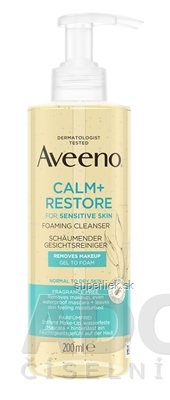 Aveeno CALM+RESTOR Foaming cleanser čistiaca pena 1x200 ml