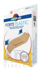 MASTER AID FORTE ELASTIC super Náplasti pevné, elastické, vodeodolné (86x39 mm) 1x16 ks